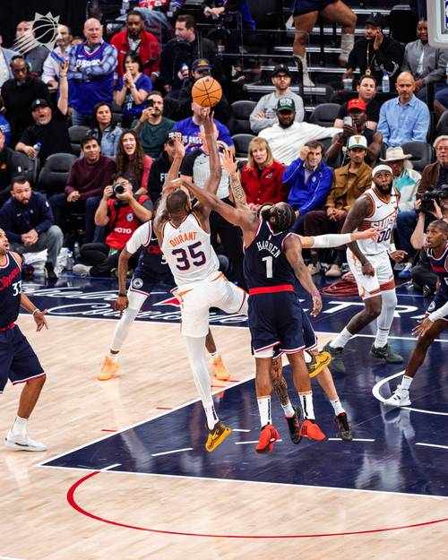 小卡缺席!ESPN预测胜率:主队快船60.8% 客队太阳39.2%