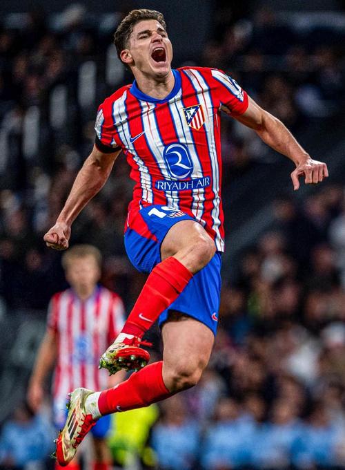 0球0助攻但送出6关键传球!西甲官方:阿尔瓦雷斯当选本场MVP